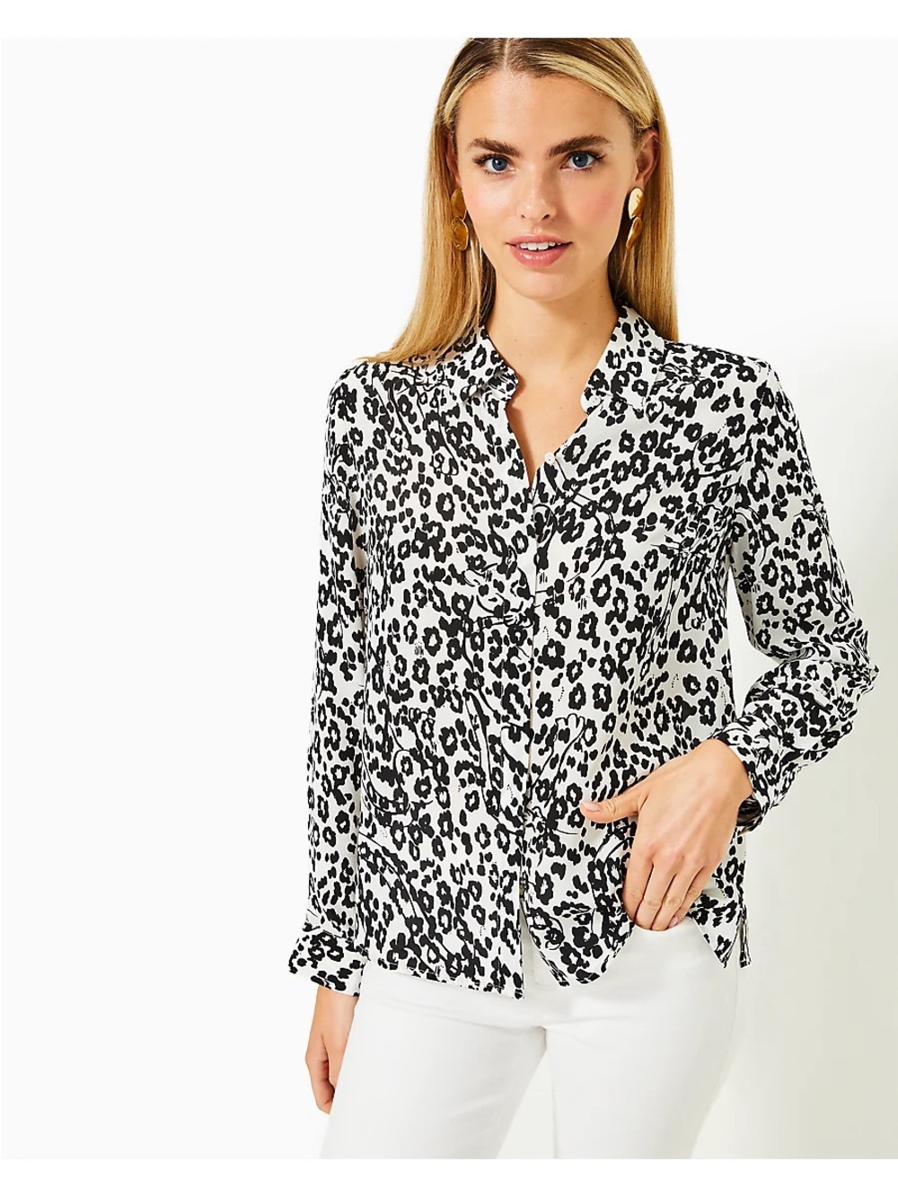 NWT Lilly Pulitzer Kiran Button Down Top XL